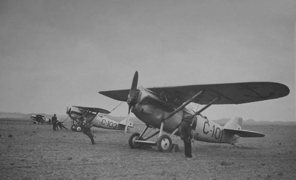 Dewoitine D.21 — avión que Fredes piloteó en mayo de 1931