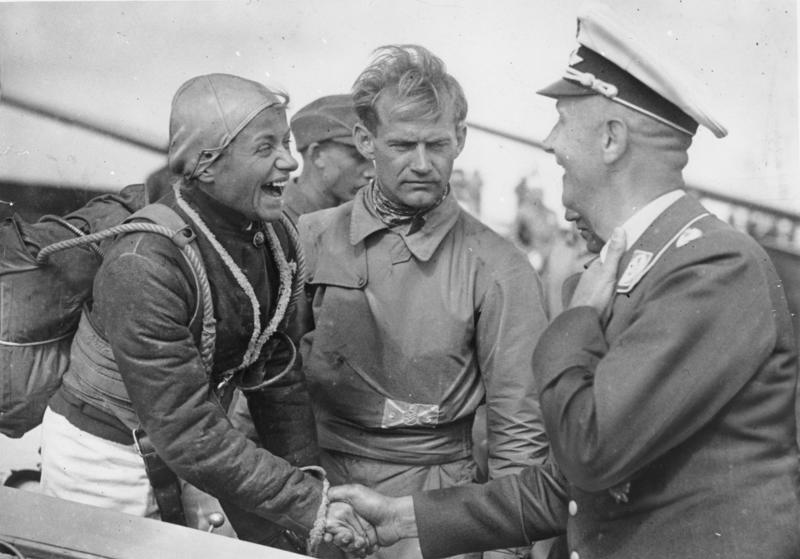 Hanna Reitsch en Wasserkuppe, 1936. Fuente: Bundesarchiv / Wikimedia Commons.