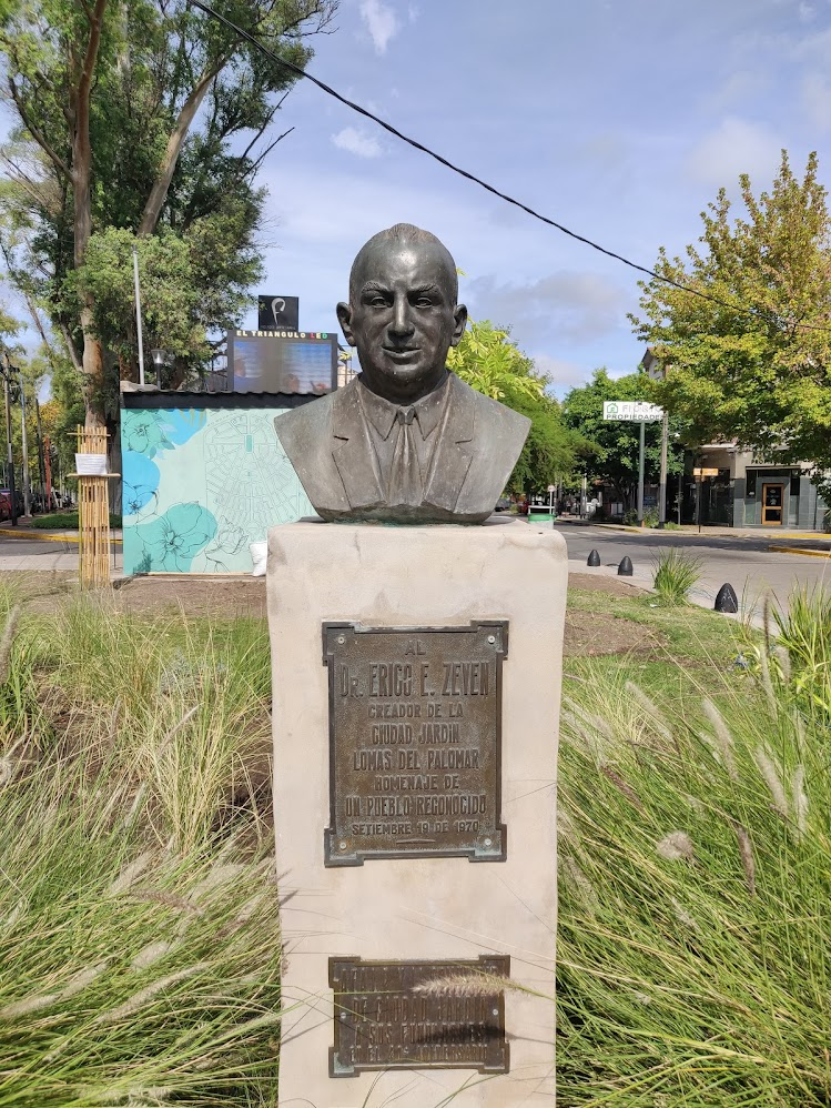 Ubicación actual del busto de Erich Zeyen